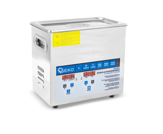 Aparat de curatare cu ultrasunete, 120 W, capacitate 3 l, Geko G81290