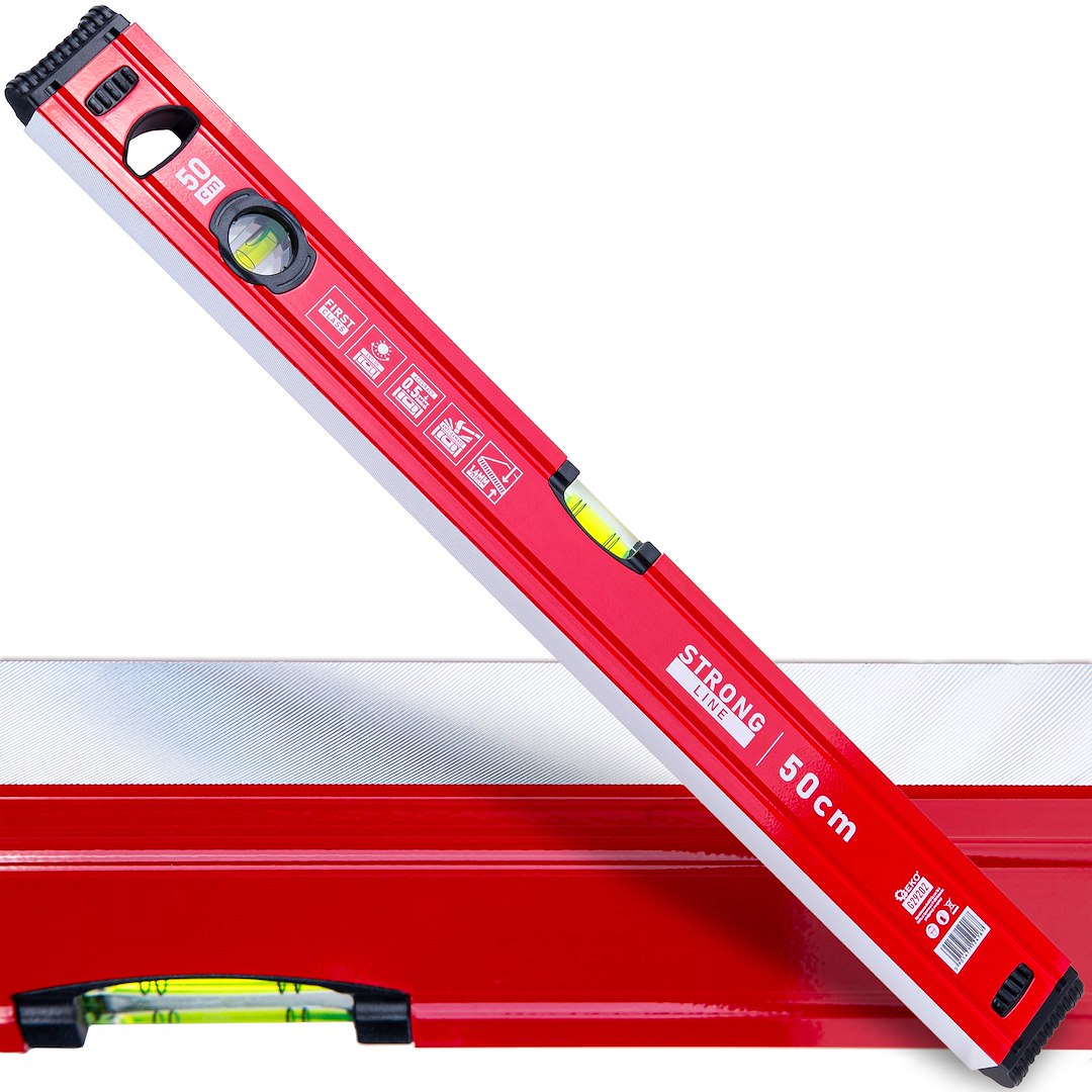 Nivela de aluminiu cu bula Strong Line, 500 mm, Geko G29202