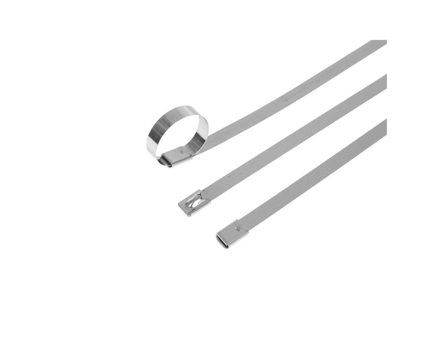 Set cleme din inox, 7,9x250mm, 100 bucati, Geko G17259