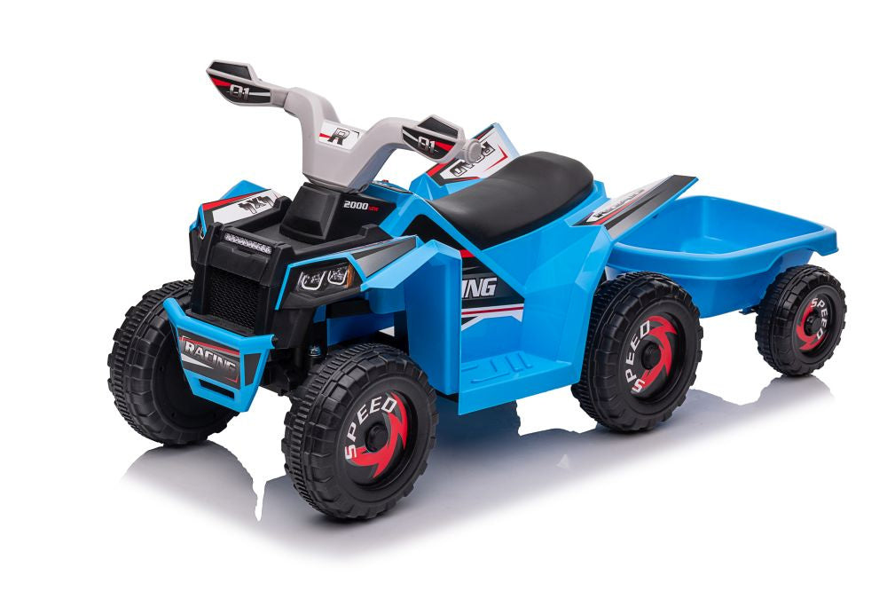 Quad electric cu remorca XMX630T, albastru, Lean 15530