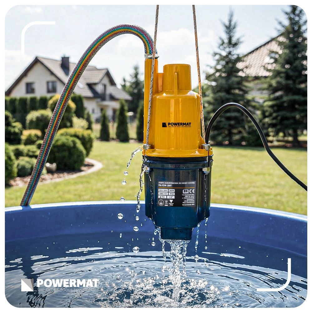 Pompa cu diafragma PM-PDW-280T, 280 W, 1080 l / h, Powermat PM1507
