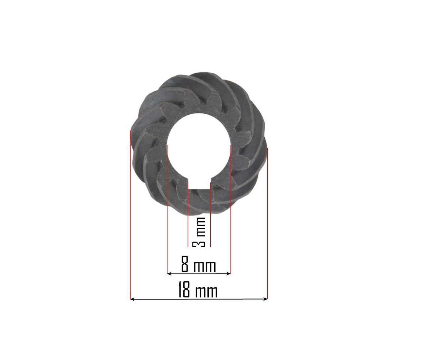 Pinion pentru polizor unghiular, Red Technic RTSZK0013-ZA