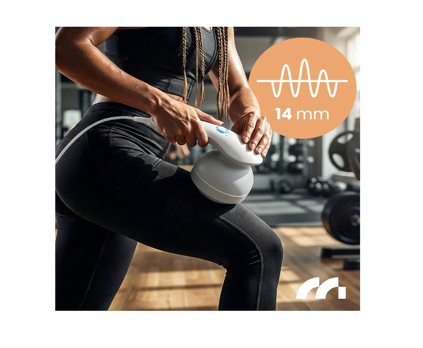 Aparat de masaj anticelulitic cu 8 capete interschimbabile SkinPulse, 28 W, MalTec 113860