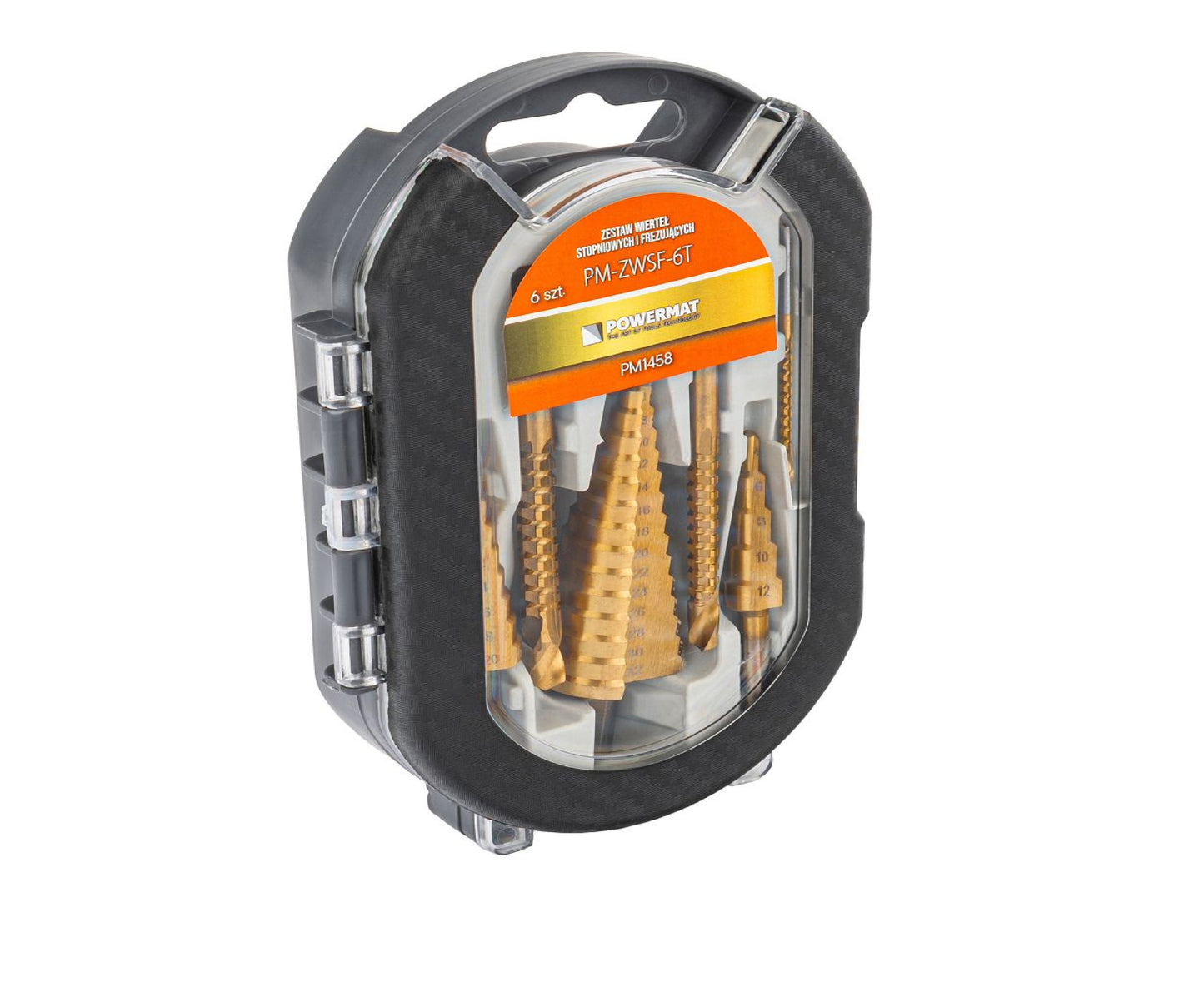 Set burghie conice HSS in trepte PM-ZWSF-6T, 4-30 mm, 6 bucati, Powermat PM1458