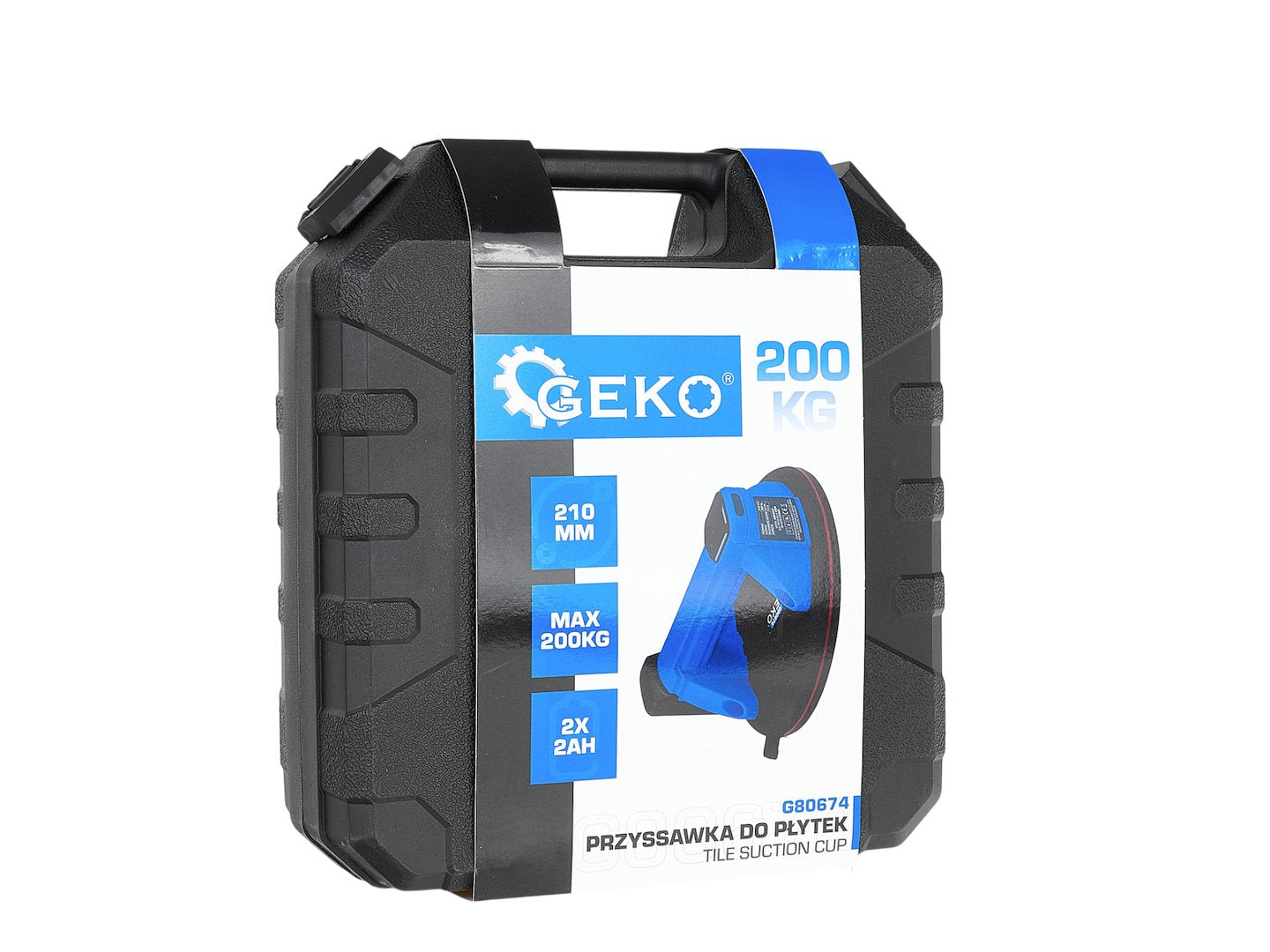 Suport pentru ventuza cu acumulator, 210mm, capacitate maxima 200kg, 4.0Ah 3.7V, Geko G80674