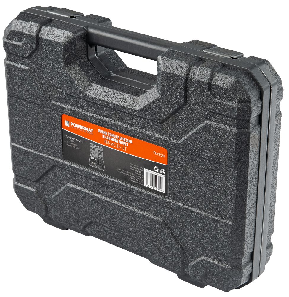 Tester compresie pentru motoare diesel PM-MCSD-16T, 16 piese, Powermat PM1524