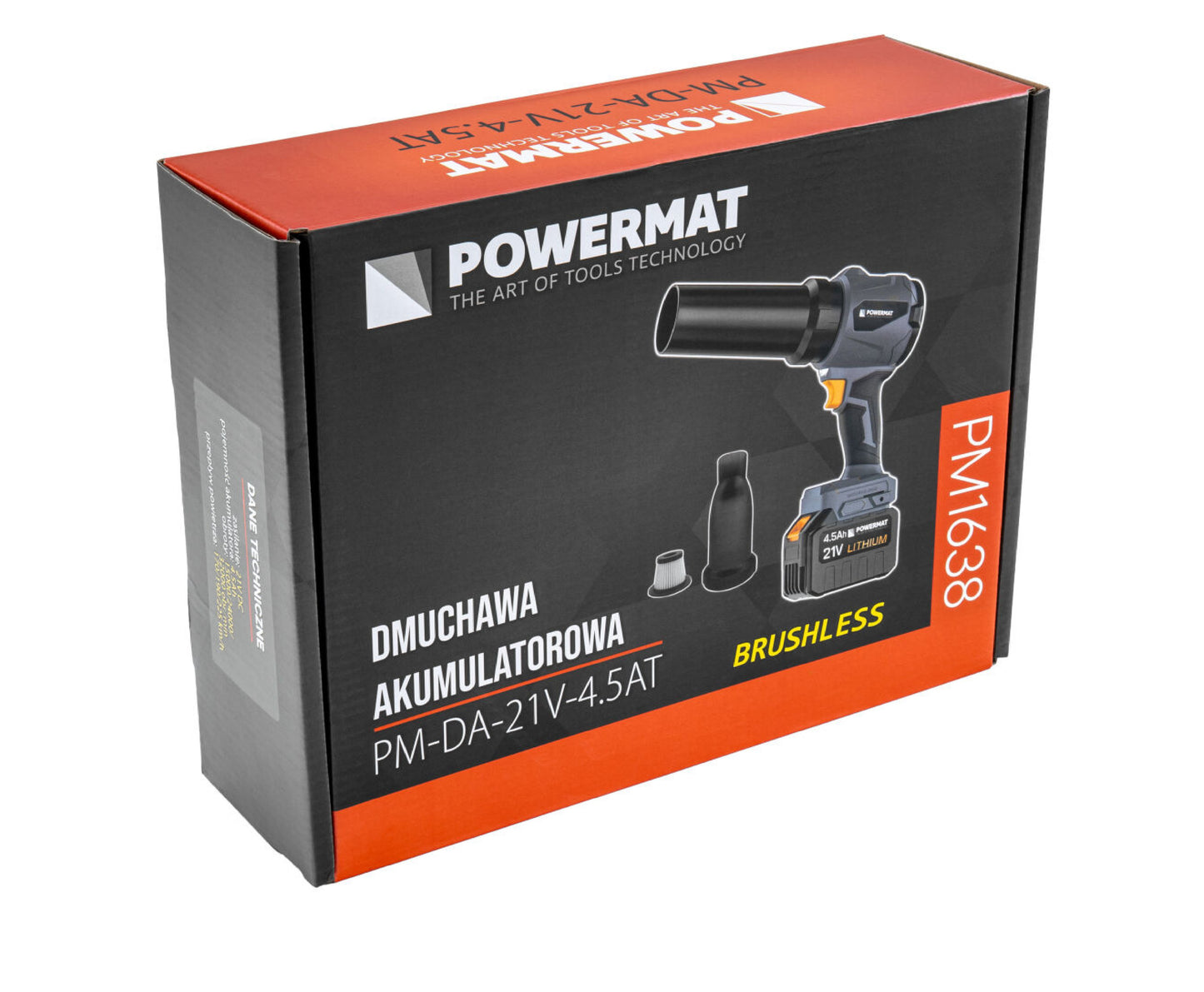 Suflanta / Aspirator 2 in 1 cu acumulator PM-DA-21V-4.5AT, 21 V, Powermat PM1638
