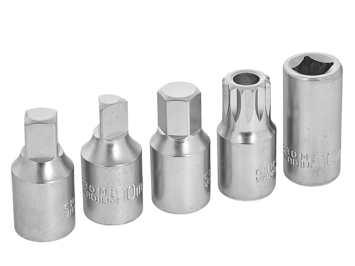 Set chei tubulare pentru buson baie de ulei, 3/8", 18 piese, Geko G02711A