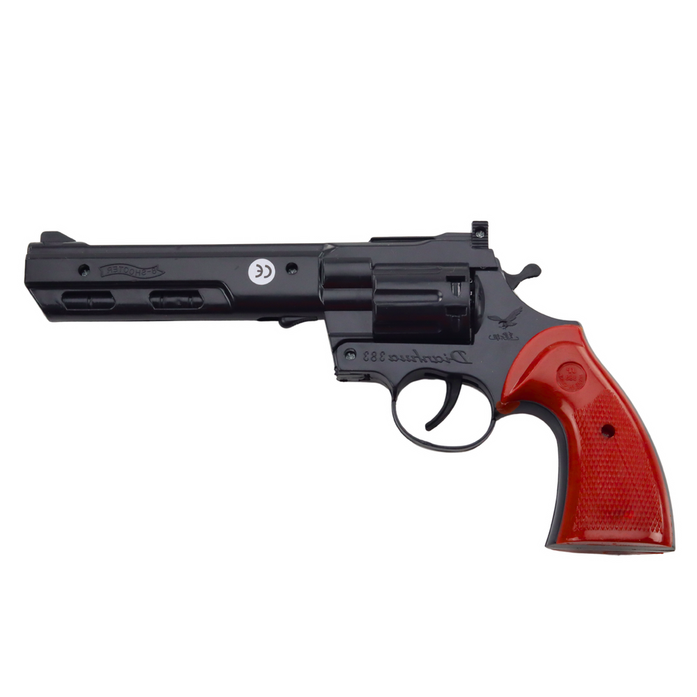 Pistol de jucarie, negru, 23.5 x 12 x 3.5 cm, Lean 24814