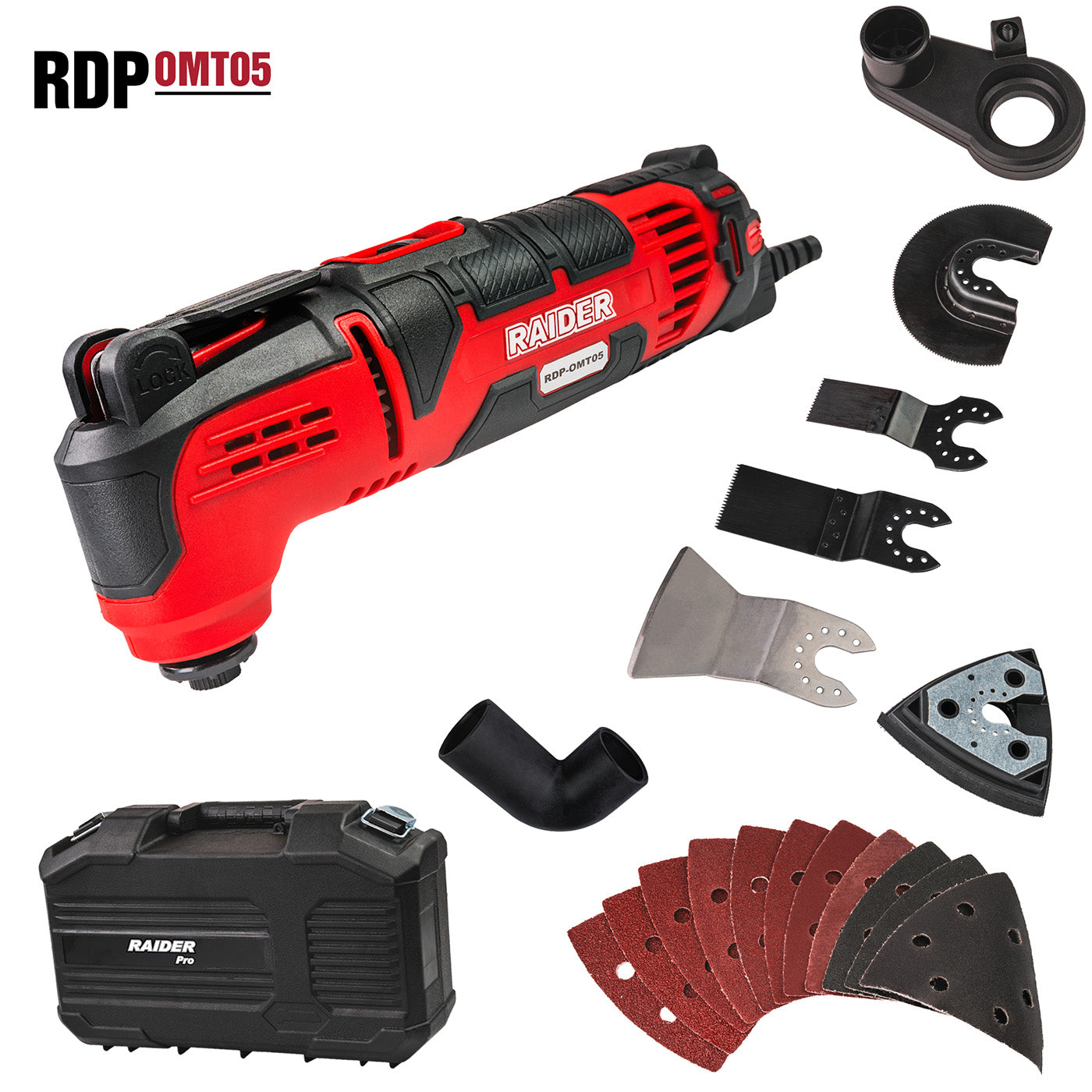 Unealta multifunctionala cu prindere rapida RDP-OMT05, 310 W, 3° , Raider 050140