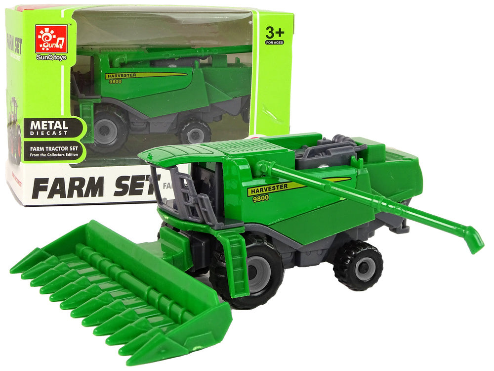 Vehicul agricol pentru recoltare, 8 x 4.5 x 4 cm, verde Lean 14819