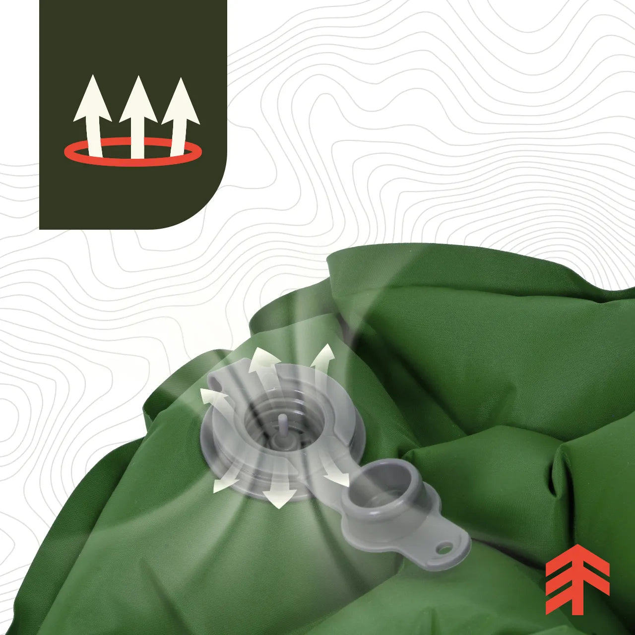 Saltea autogonflabila pentru camping, 190 x 60 cm, verde, MalTec 112759