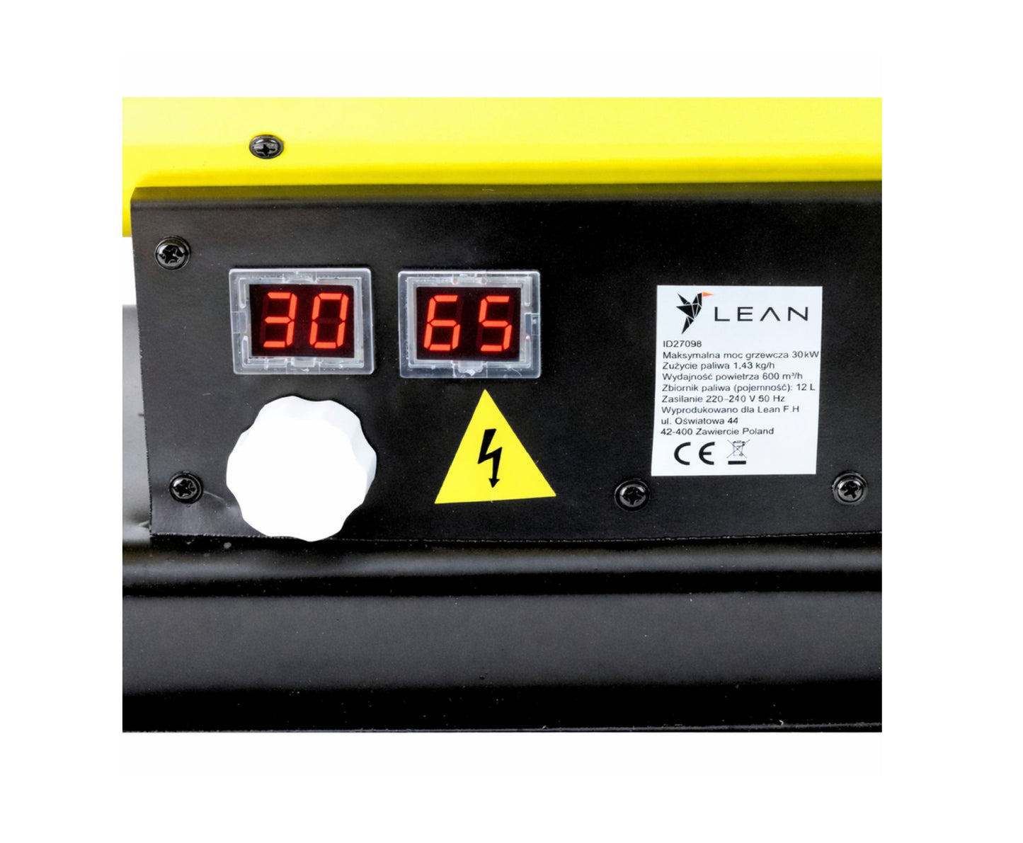 Incalzitor industrial diesel cu afisaj LCD si termostat, 30 kW, Lean 27098