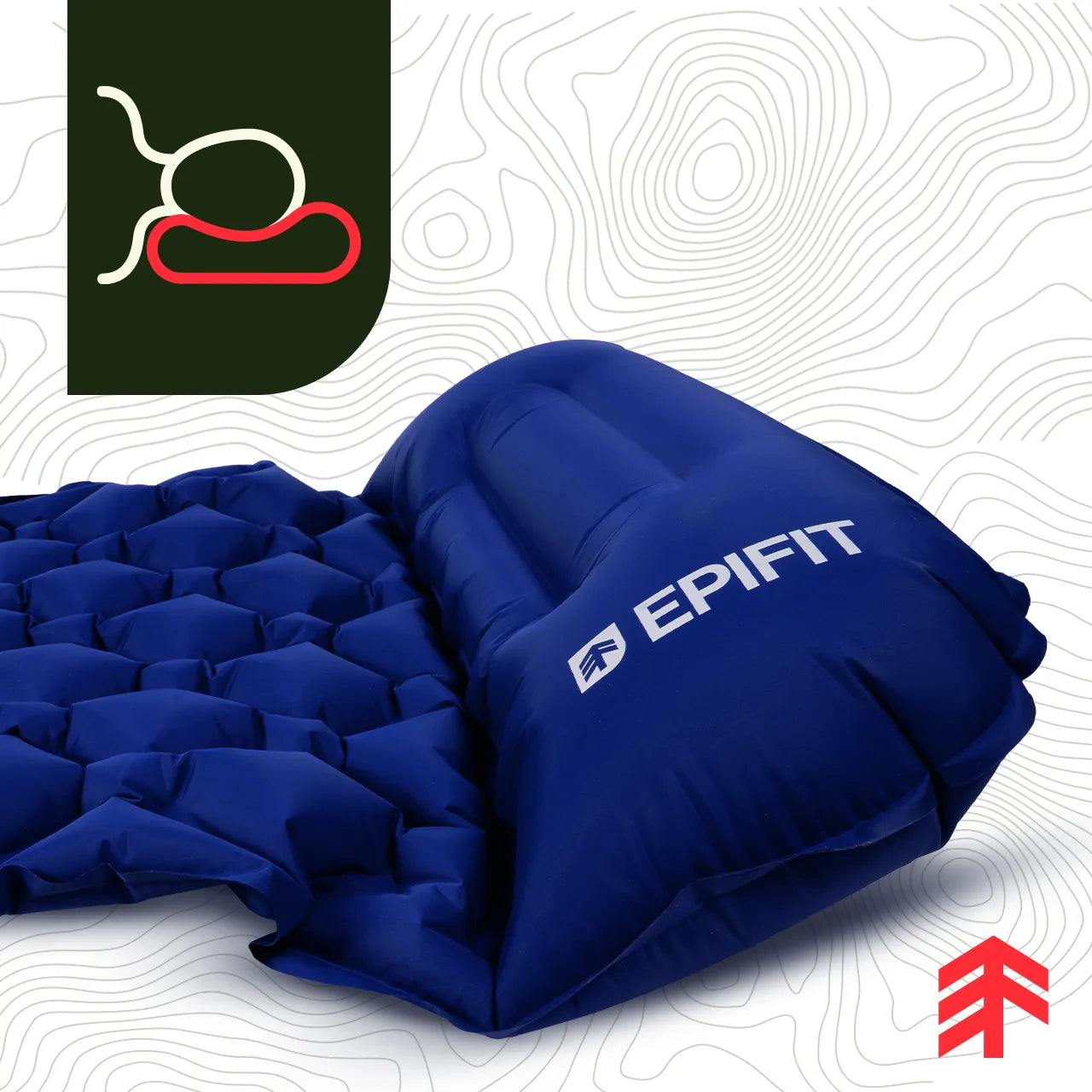 Saltea autogonflabila pentru camping, albastru, 190 x 60 x 5 cm, capacitate maxima 150 kg, MalTec 112758