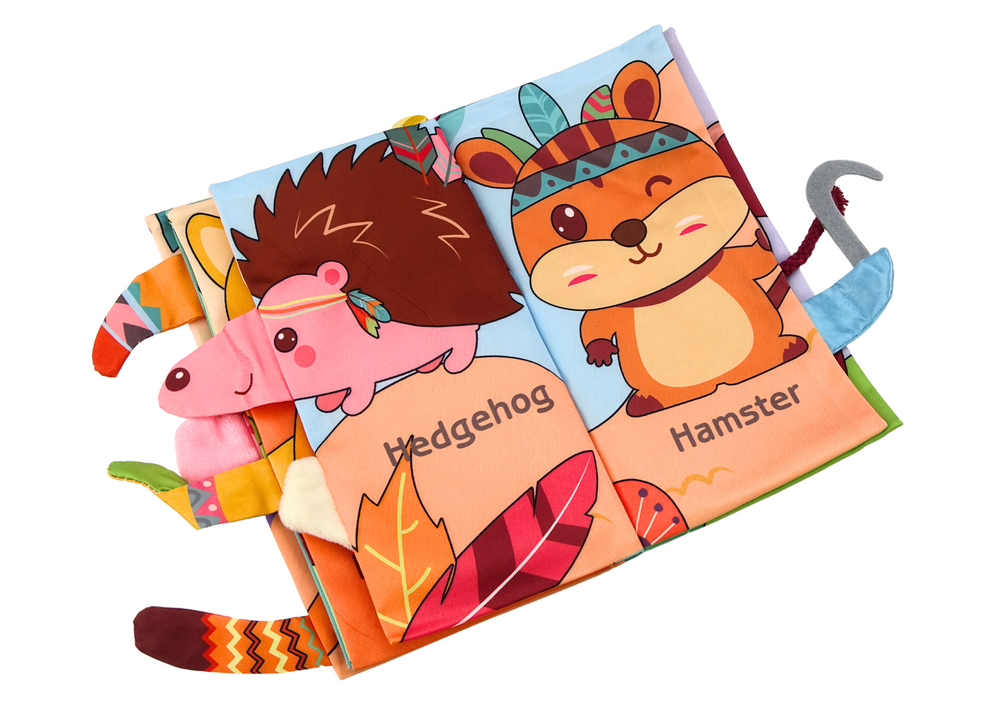 Carte senzoriala pentru bebelusi Animale de padure, Lean 18072