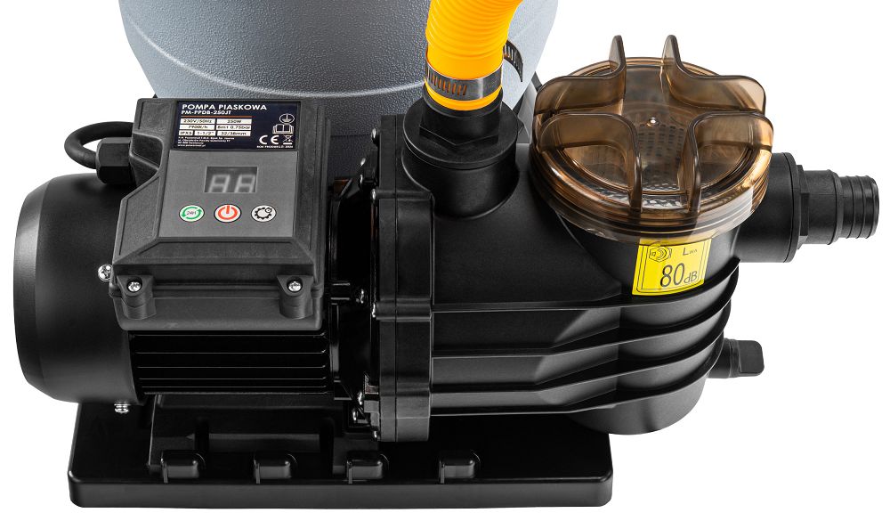 Pompa de nisip pentru piscina PM-PPDB-250JT, afisaj LCD, 250 W, Powermat PM1481