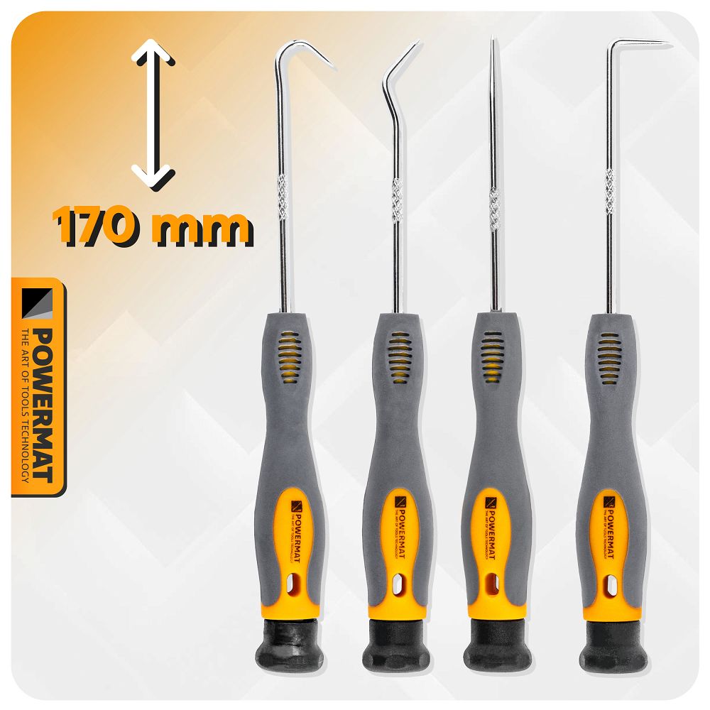 Set surubelnite pentru garnituri PM-ZHDO-4T, 4 bucati, Powermat PM1402