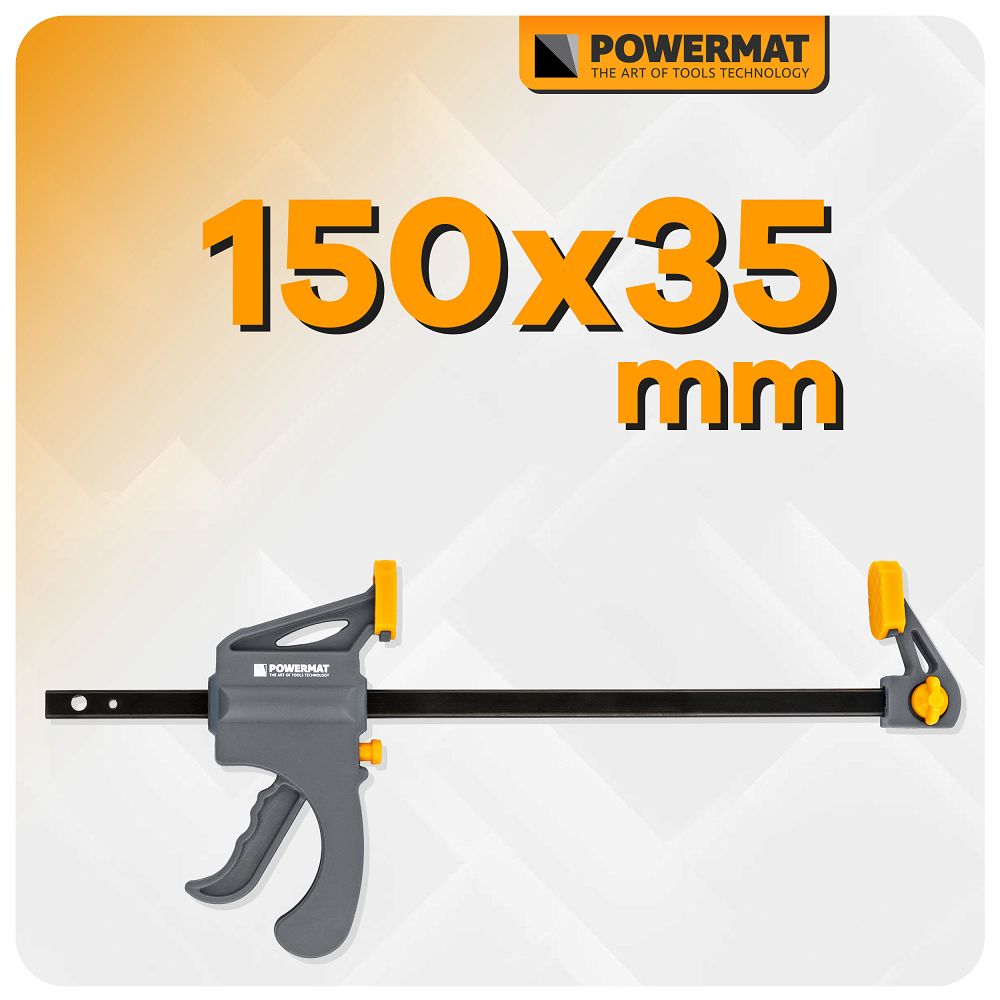 Clema de tamplarie PM-SSD-M6T, 150 x 35 mm, Powermat PM1428