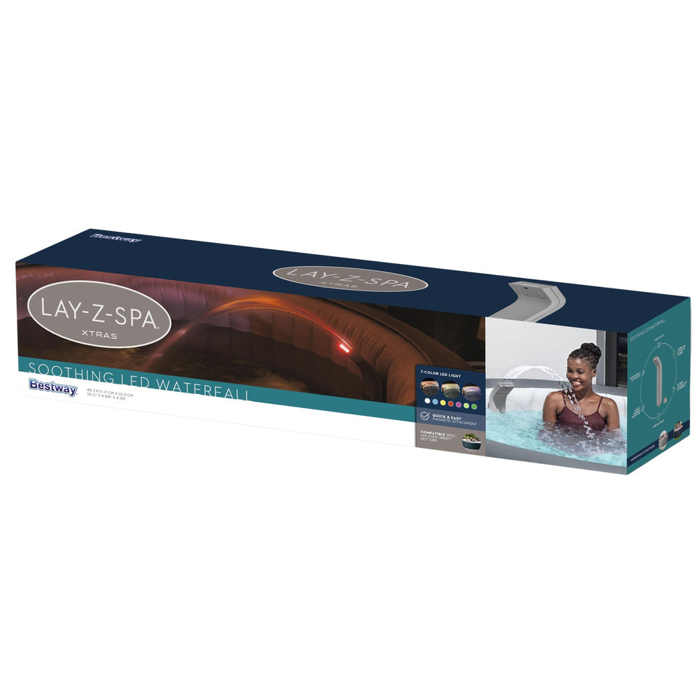 Sistem cascada cu LED pentru jacuzzi cu suport magnetic, 46x17x10.4 cm, Bestway 21229