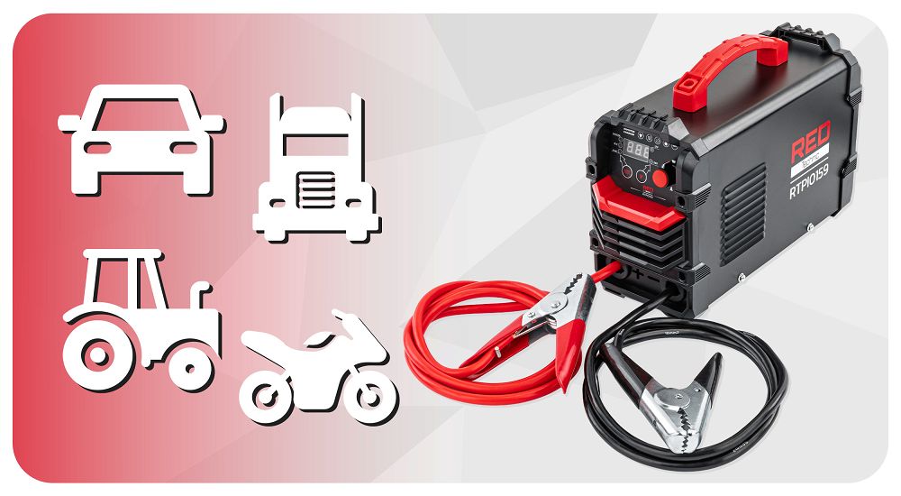 Redresor tip invertor cu afisaj LCD, 600 A, Red Technic RTPI0169