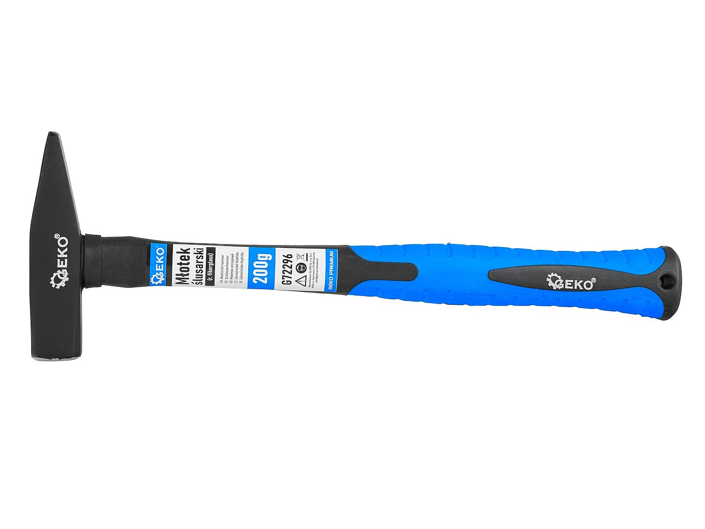 Set ciocane cu maner din fibra de sticla, 100g - 2000 g, 7 bucati, Geko G72296