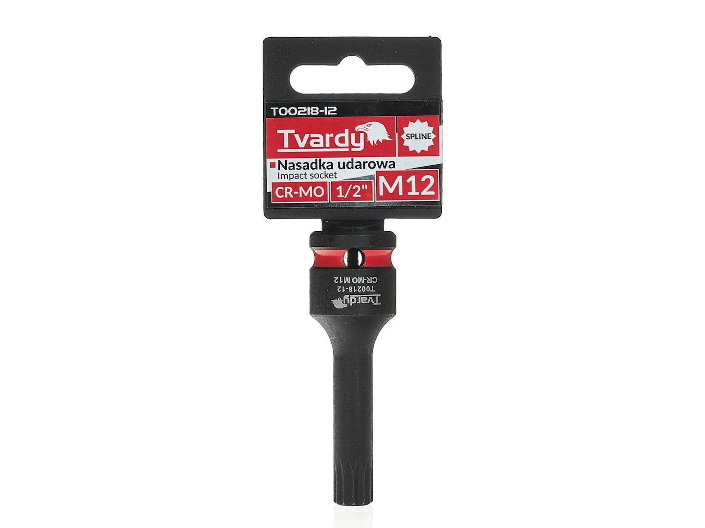Cheie tubulara de impact SPLINE 1 / 2", M12, Cr-Mo, Tvardy T00218-12