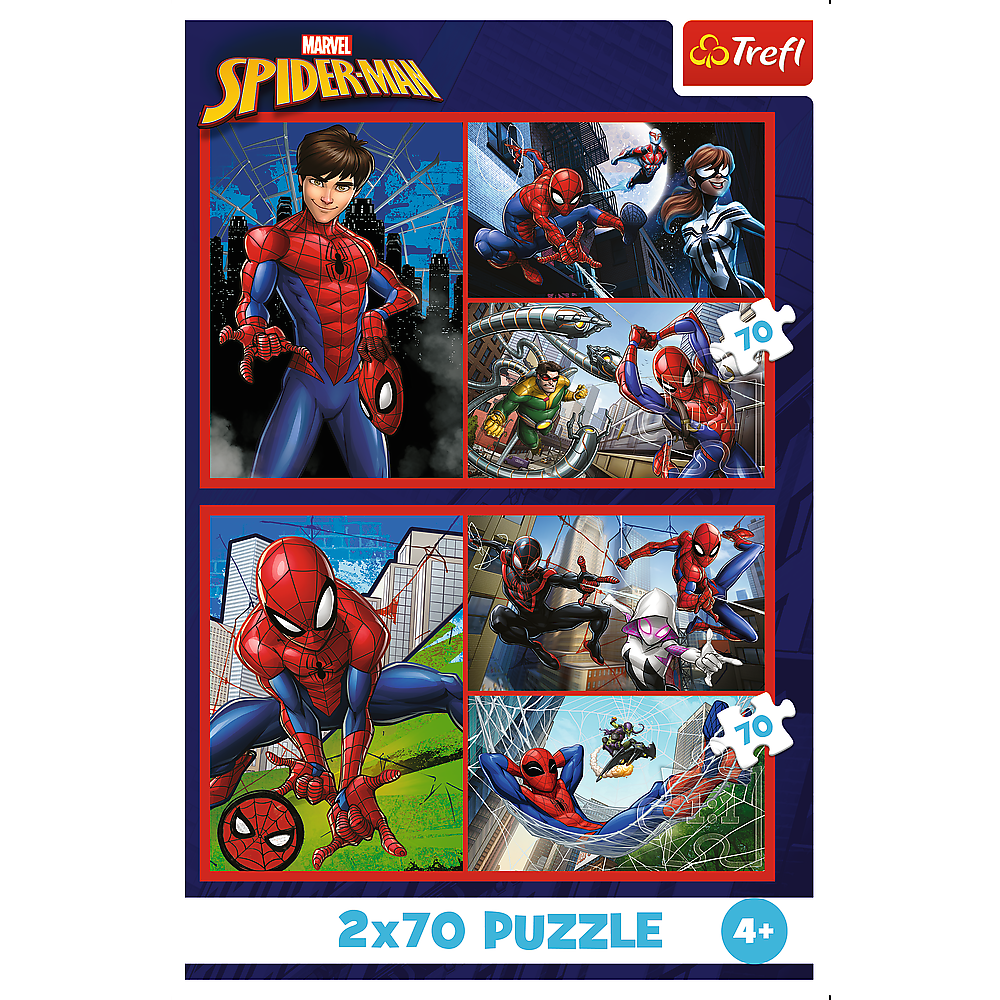 Puzzle Trefl Povesti cu paianjeni, 2 x 70 piese, Lean 26363