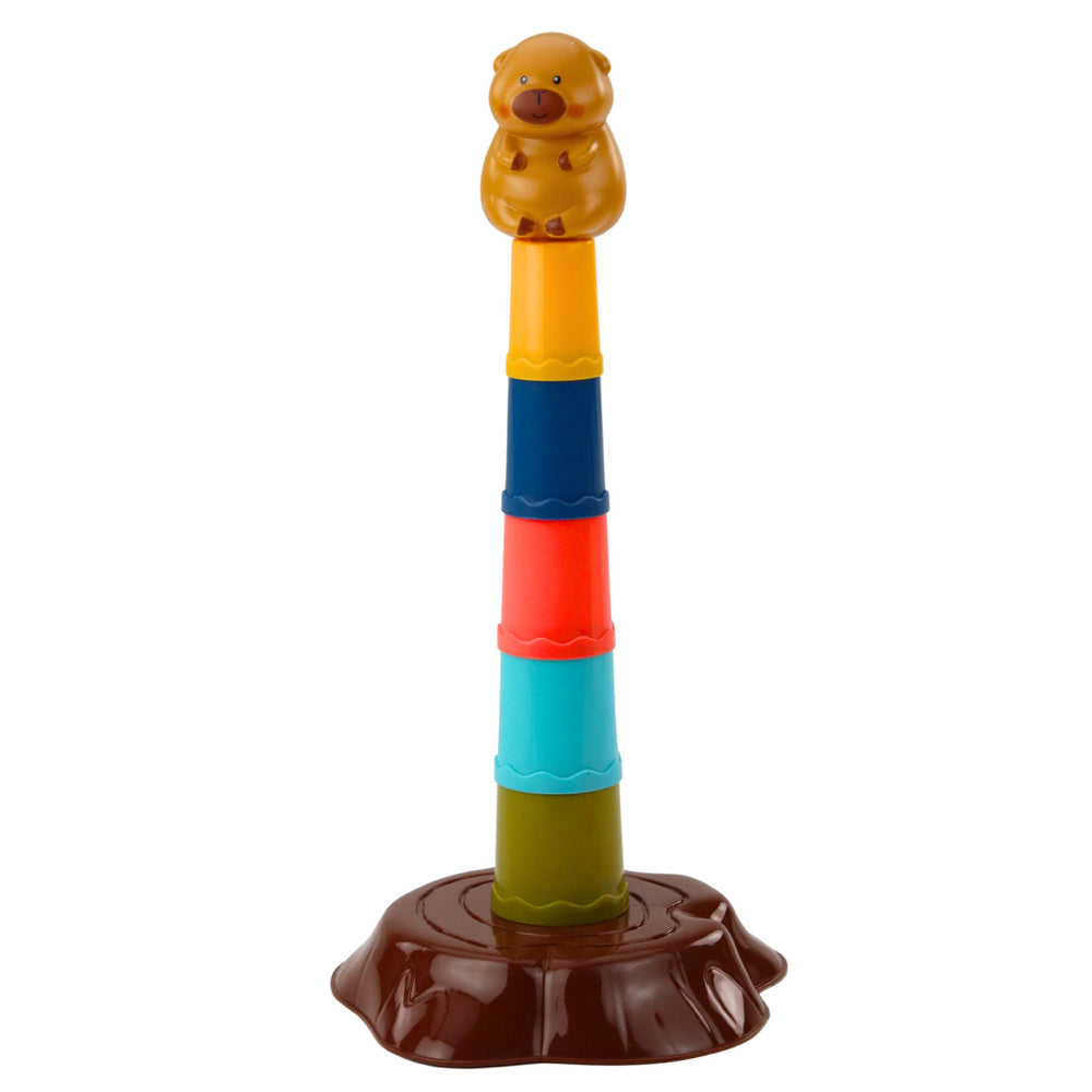 Joc interactiv de indemanare cu inele, 5 niveluri, motiv capibara, 32 x 15.5 cm, Lean 27754