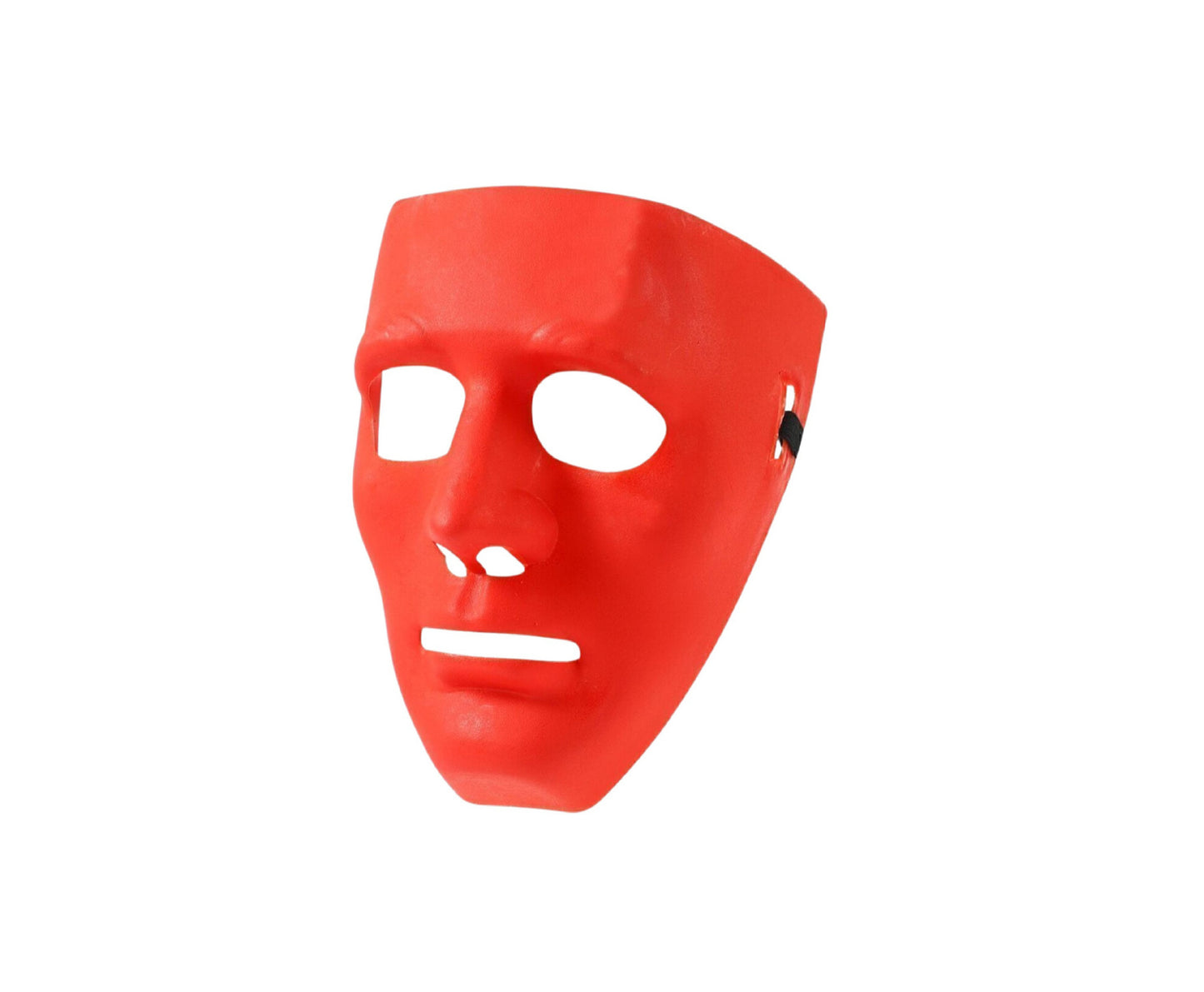 Masca de carnaval Anonim, alb / rosu, 17.5 x 17.5 x 8 cm, rosu / alb, Lean 14290