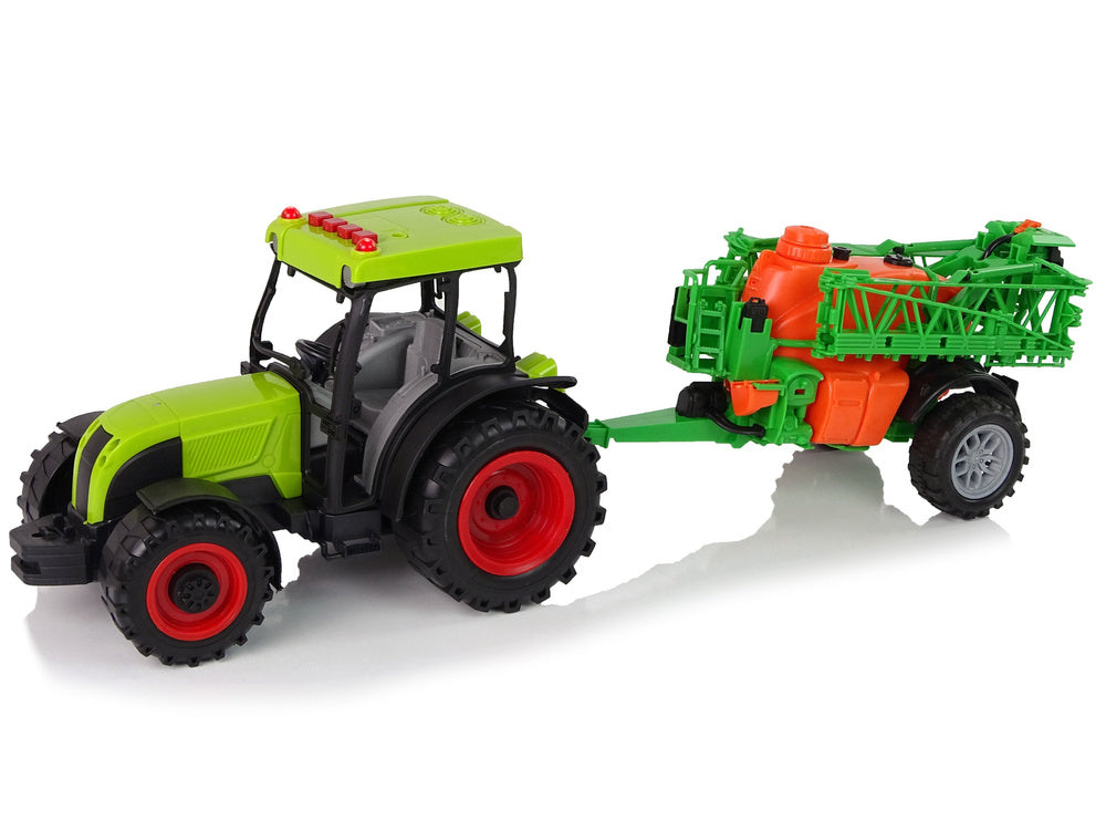 Tractor cu acumulator si pulverizator, verde, Lean 12116