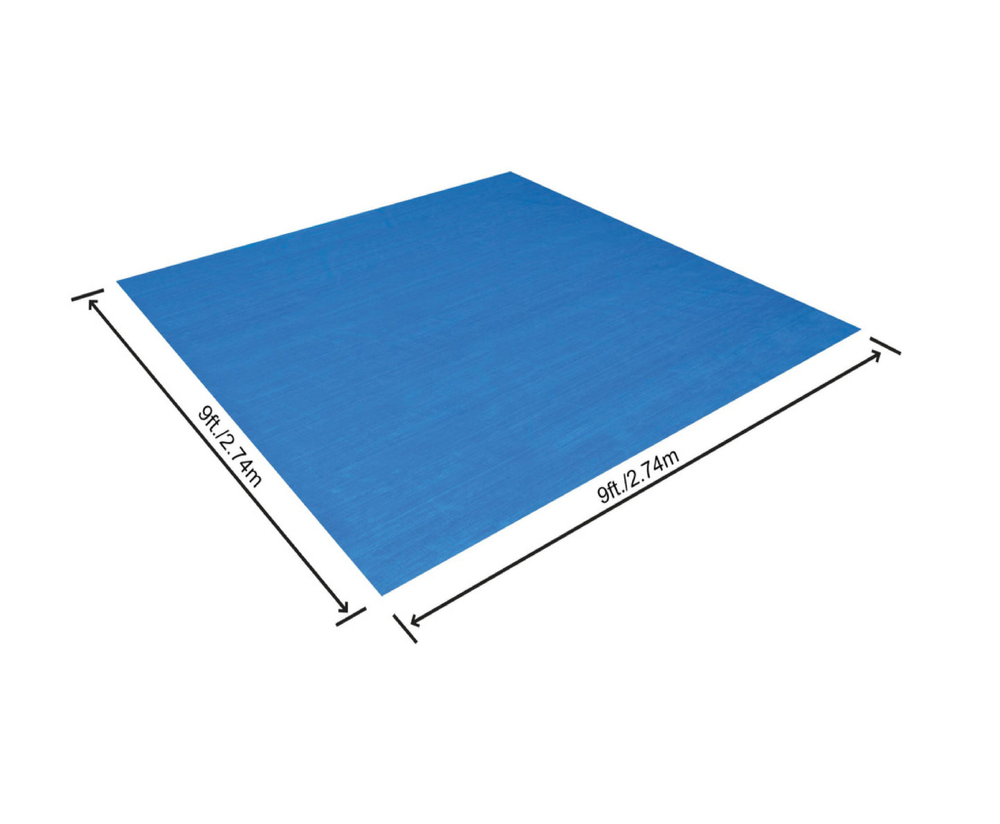 Prelata protectie baza piscina, 274 x 274 cm, polietilena, albastru, Bestway 3050