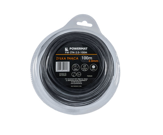 Fir rotund pentru motocoasa PM-ZTN-2.0-100M, 100 m, Powermat PM1634