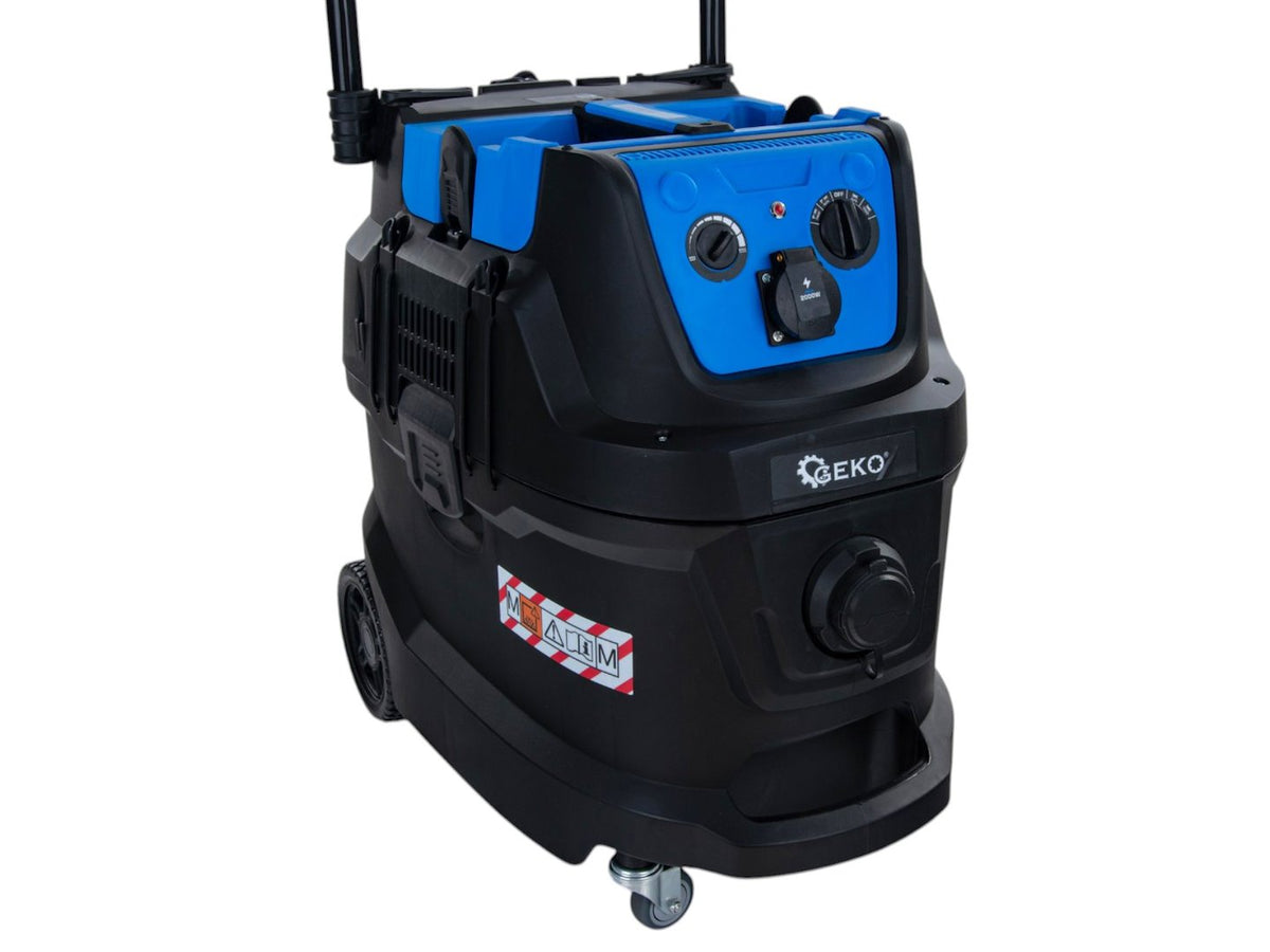 Aspirator industrial pentru gips, 1600 W,  curatare automata a filtrului, rezervor 40 l, Geko G81083