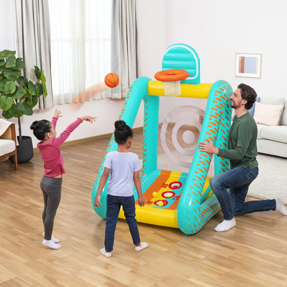 Spatiu de joaca gonflabil Perfect Aim 3 in 1, 127 x 109 x 178 cm, Bestway 31991