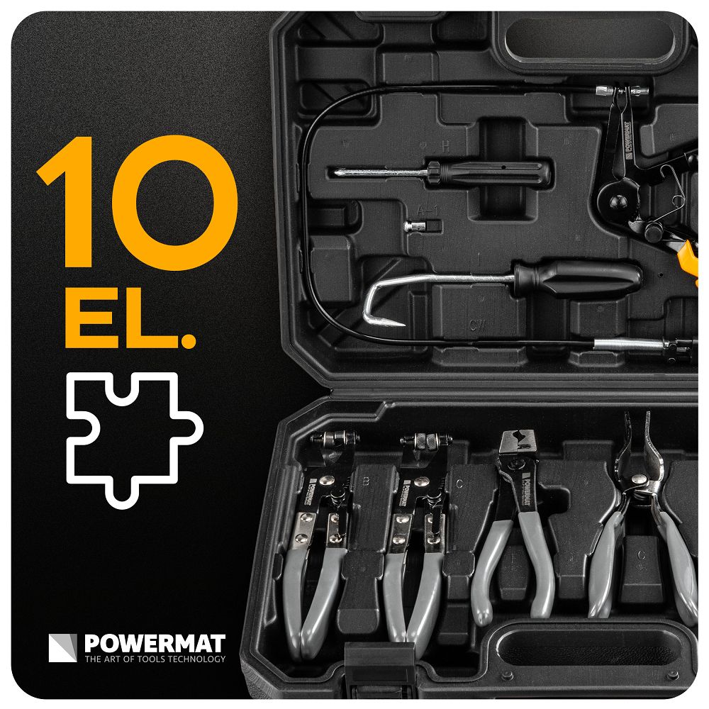 Set cleste pentru coliere radiator PM-SDOZ-9T, 9 piese, Powermat PM1467