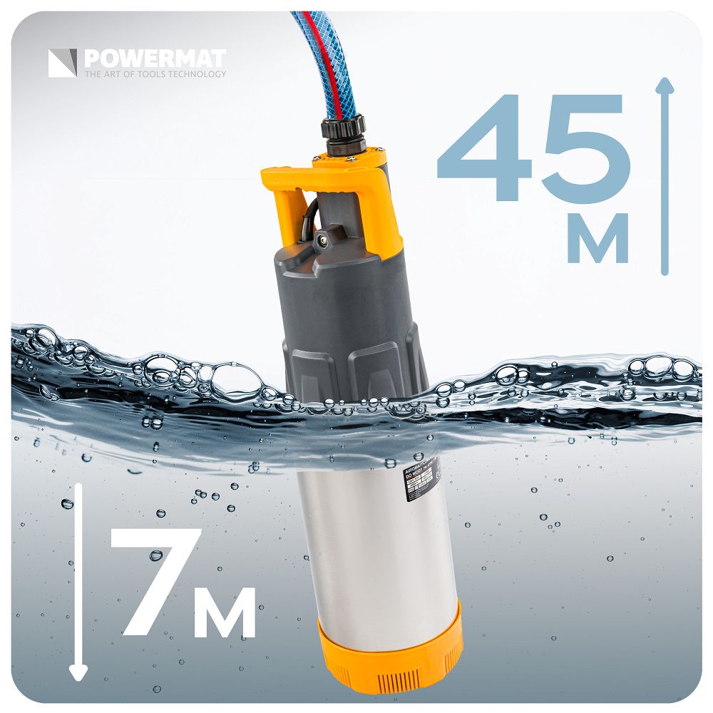 Pompa submersibila PM-APDW-1100J, 1100 W, Powermat PM1480