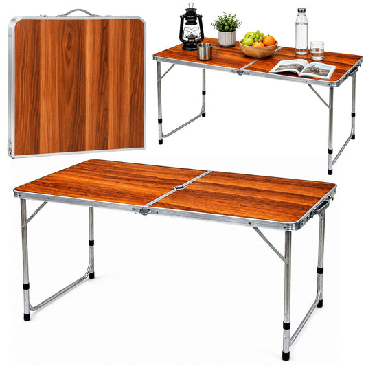 Masa pliabila pentru camping, 120 x 60 x 55-70 cm, Lean 32360