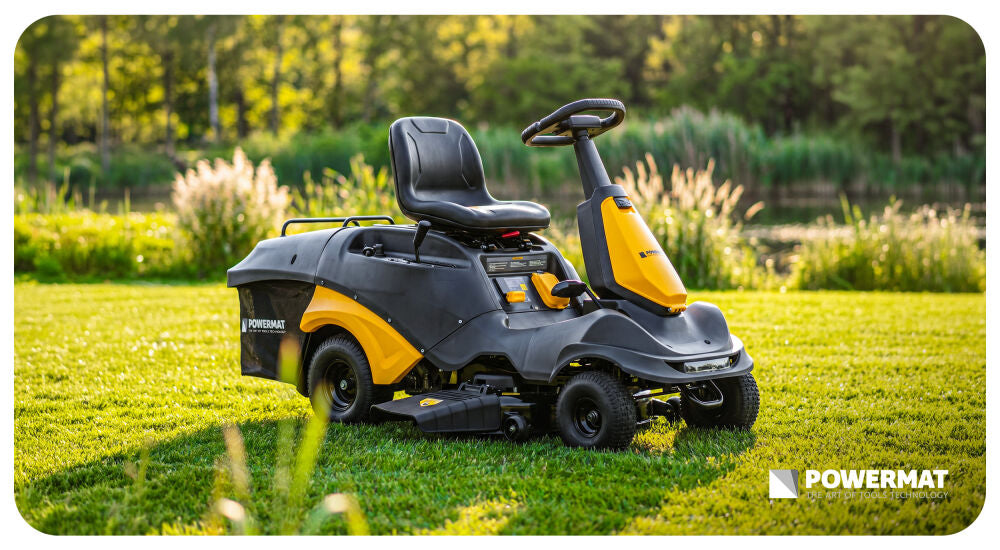 Tractoras de tuns iarba PM-OTS-6HPM, 660 mm, 150 l, Powermat PM1590