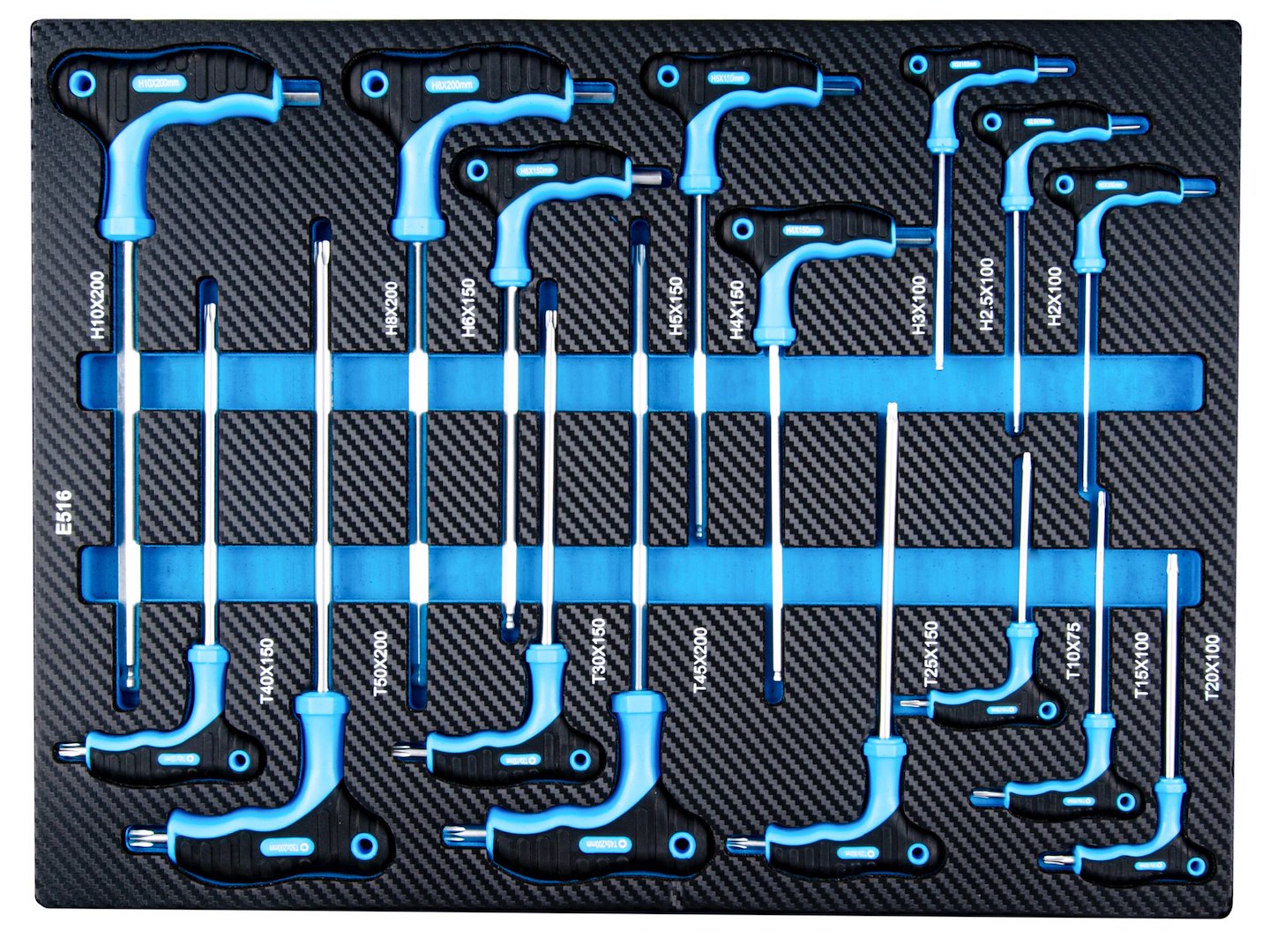 Dulap pentru atelier cu scule, 7 sertare, 258 bucati, Geko G10836