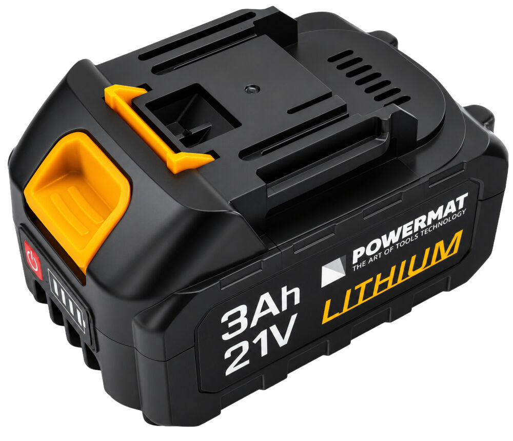 Acumulator pentru scule, 3 Ah, 21 V, Powermat PM-BT-BL-21V-3AH