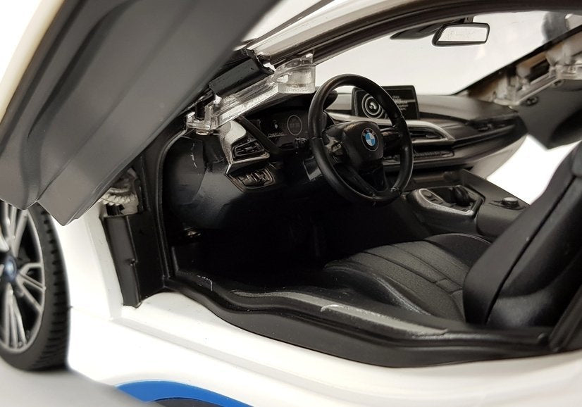 Masinuta cu telecomanda BMW i8 Rastar 1:14, alb, Lean 6014