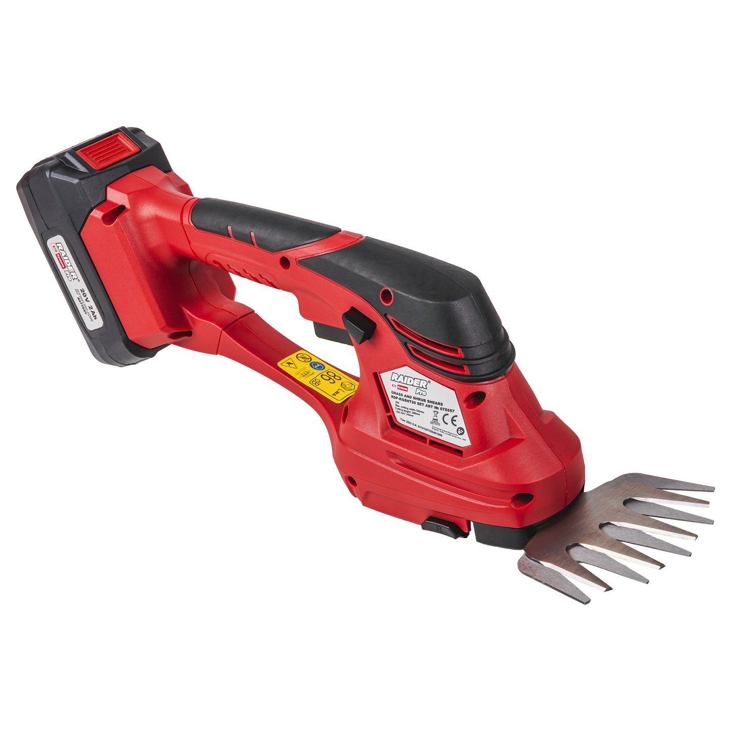 Foarfeca si trimmer gazon 2 in 1 RDP-KGSHT20, 2 Ah, Raider 075557