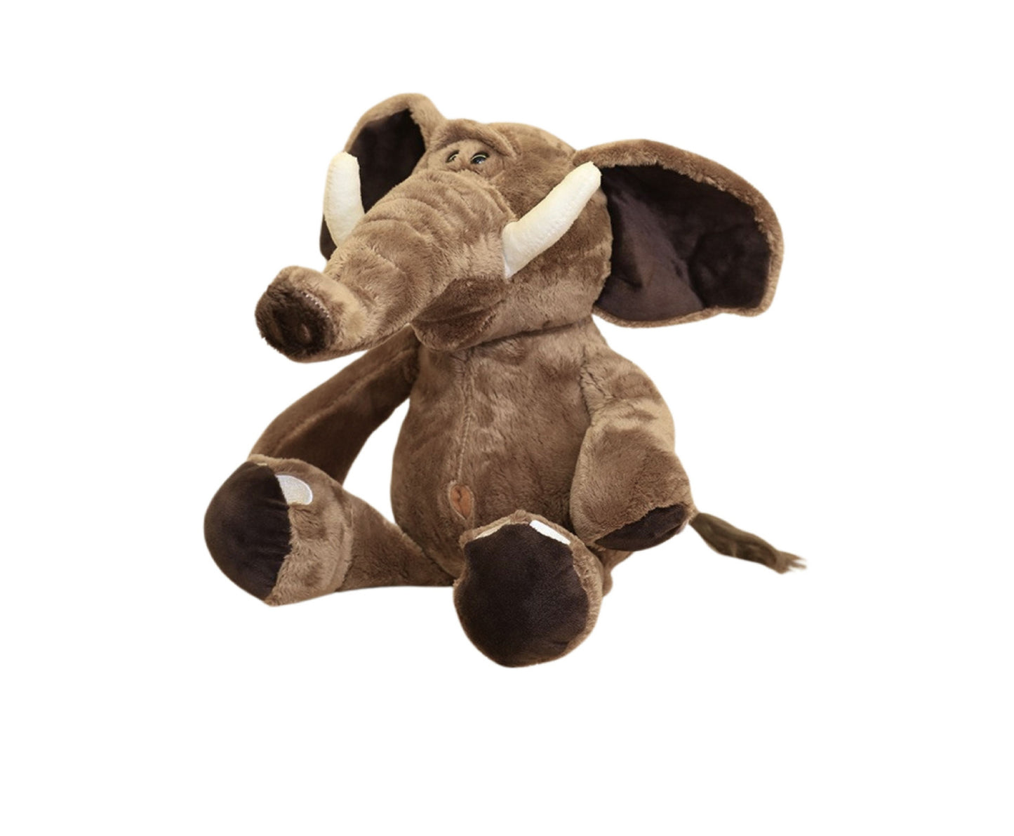 Jucarie de plus elefant cu urechi mari, 22 x 19 x 8 cm, maro, Lean 22152