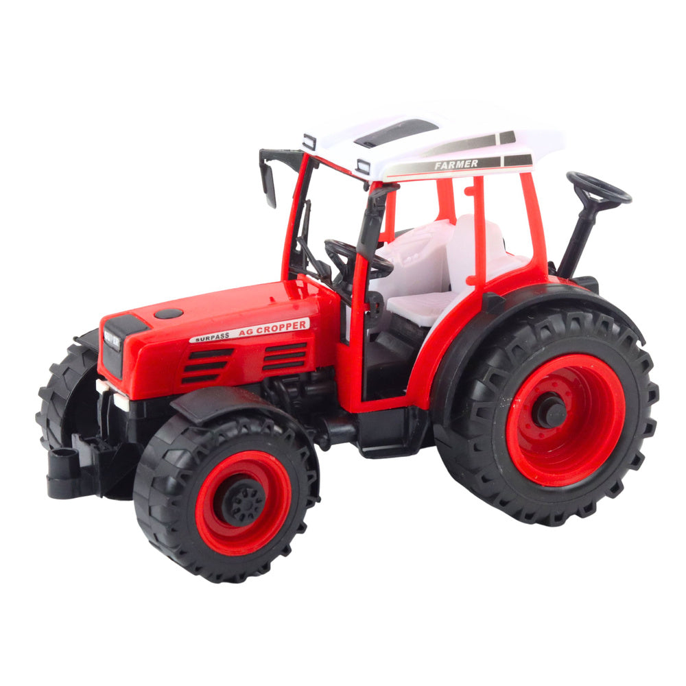 Tractor cu semanator, rosu / verde, 33.5 x 14.5 x 13 cm, Lean 24801