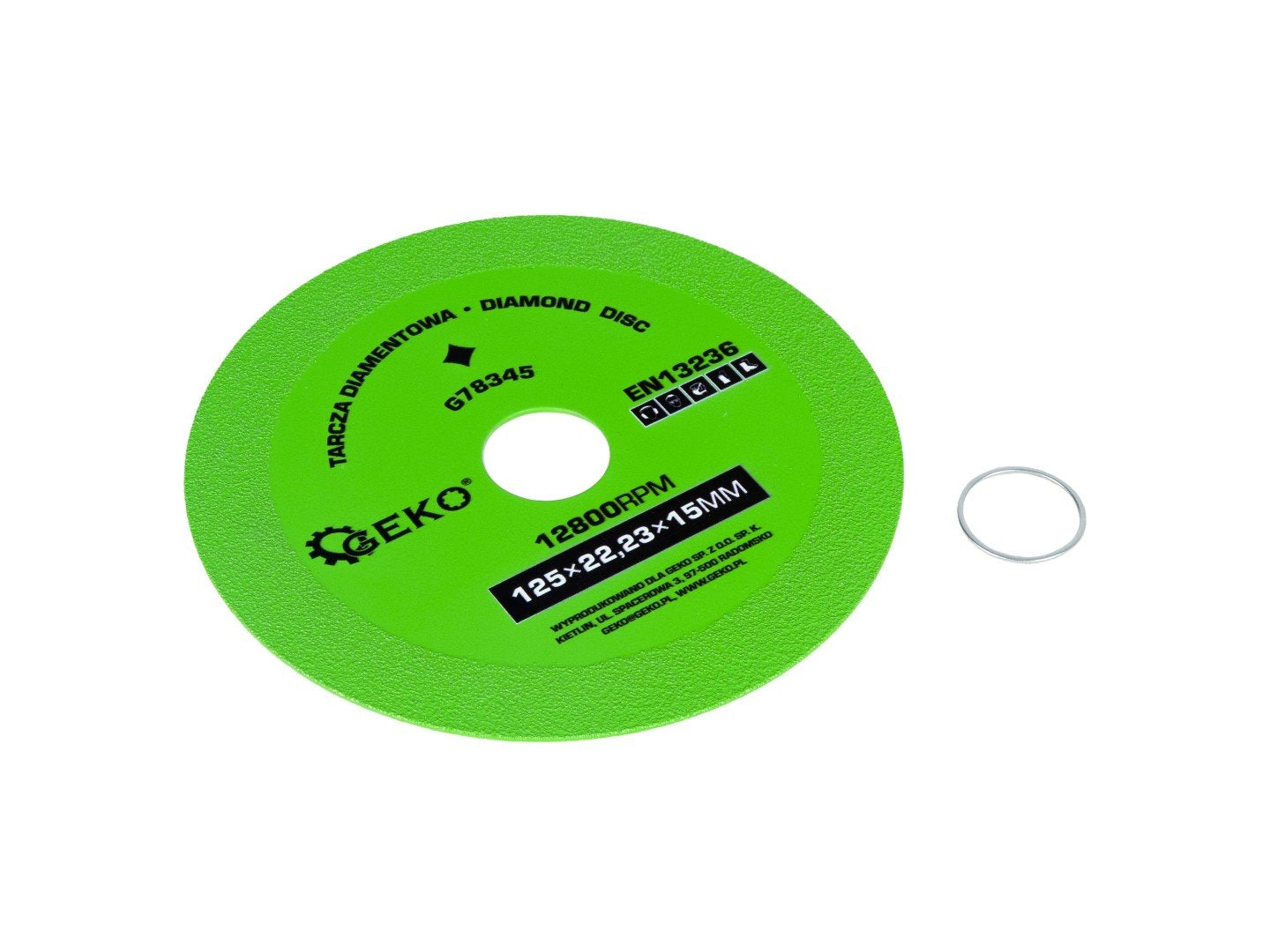Disc diamantat pentru taierea si slefuirea sticlei, 25×22, 23×15mm, Geko G78345