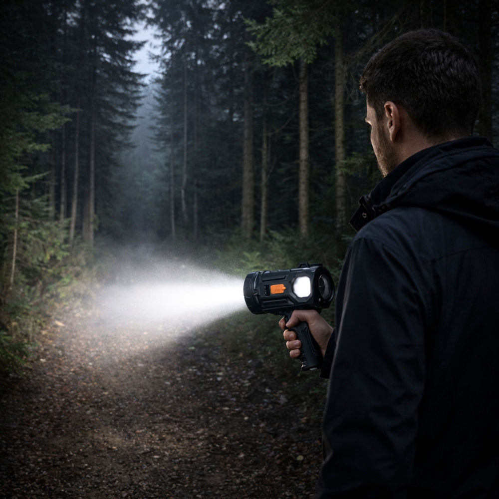 Lanterna LED puternica, cu 6 moduri, 19 cm, Lean 27711