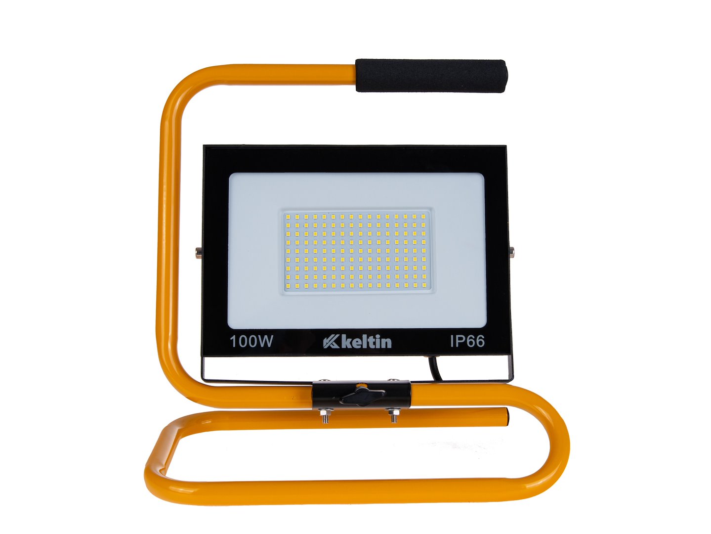 Reflector LED cu suport si cablu, 100 W, 4500 K, alb neutru, Keltin K02057