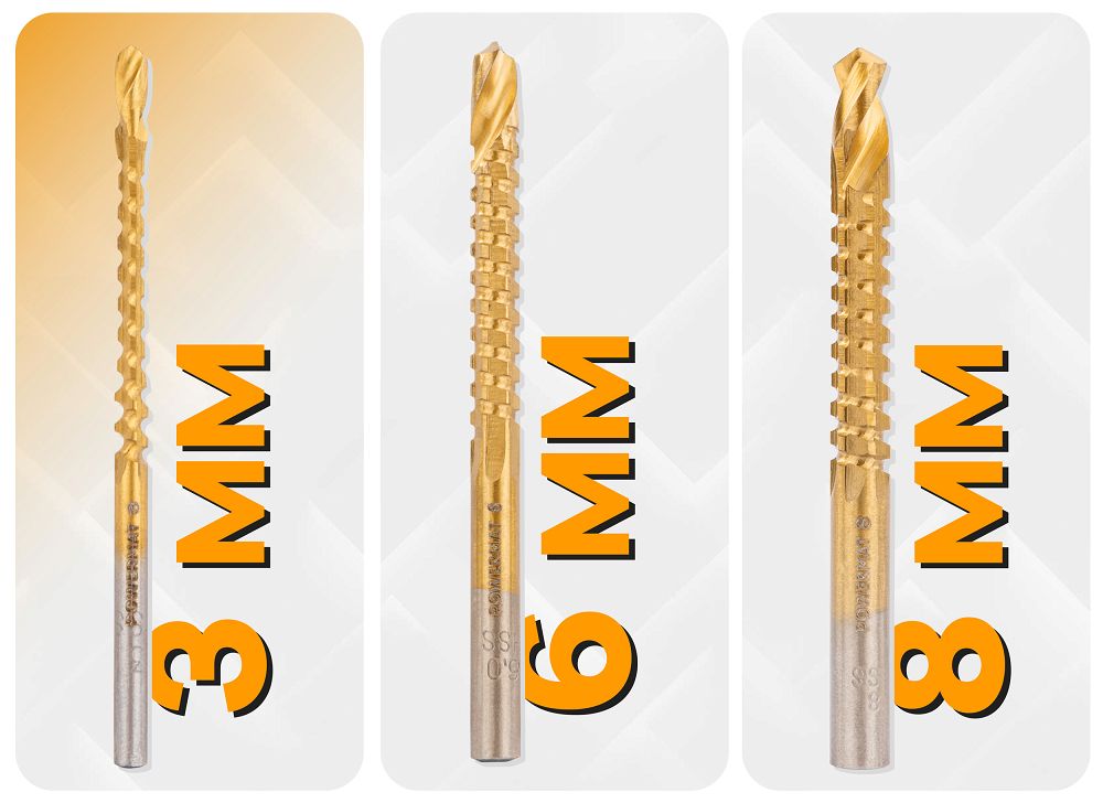 Set burghie conice HSS in trepte PM-ZWSF-6T, 4-30 mm, 6 bucati, Powermat PM1458