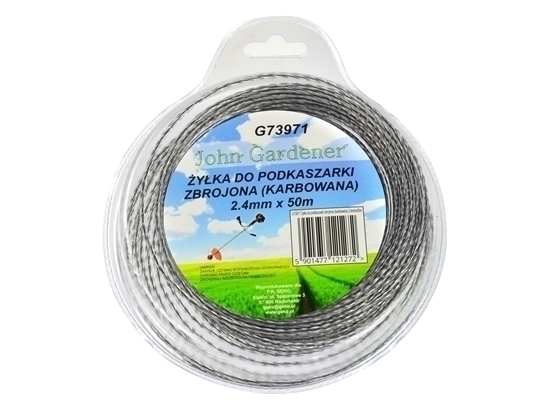 Picture of Fir taiere pentru masini de tuns iarba, ondulata, din plastic otelit, 2.4mm x 50m, G73971