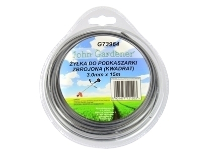 Picture of Fir taiere pentru masini de tuns iarba, patrata, din plastic otelit, 3mm x 15m, G73964